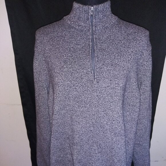 Calvin Klein Men's Mock Neck Quarter Zip Long Sleeve Sweater Size Large - Picture 1 of 11